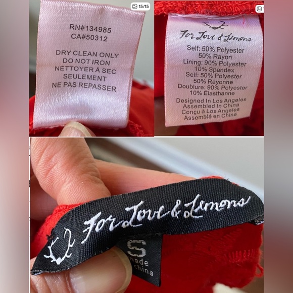 For Love & Lemon red crochet embroidery maxi dress - Picture 13 of 15